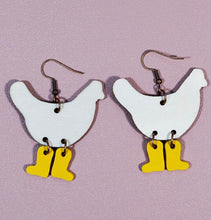 Load image into Gallery viewer, Chicken Dangle earrings