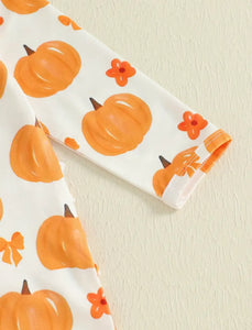 Pumpkin Ruffle Butt Sleeper