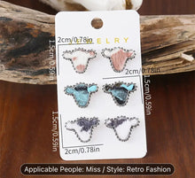 Load image into Gallery viewer, Cow Head Post Earrings