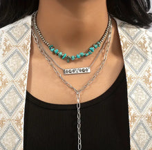 Load image into Gallery viewer, Layered Bar Charm necklaces