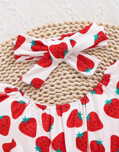 Load image into Gallery viewer, Strawberry Romper and headband