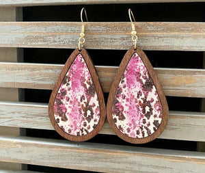 Western Wooden earrings