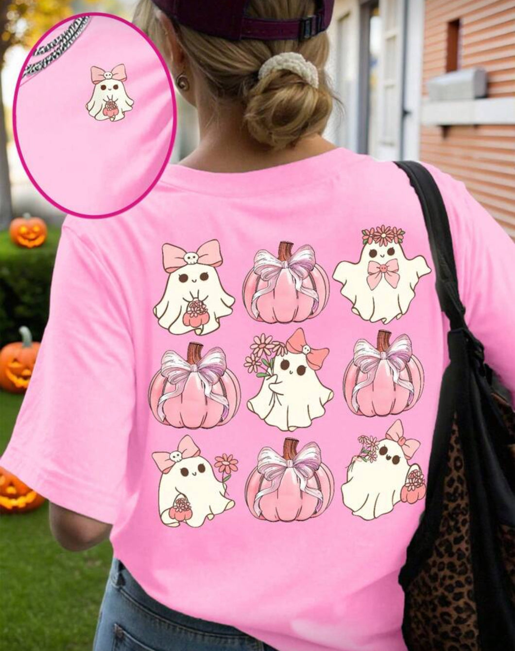 Adult Pink Ghost Tee