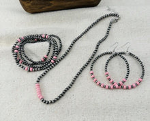 Load image into Gallery viewer, Long Accent Navajo Pearl Jewelry Set