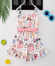 Load image into Gallery viewer, Pink Farm Romper