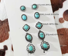 Load image into Gallery viewer, Turquoise earrings sets