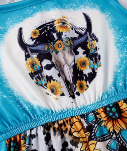 Sunflower Steer Romper