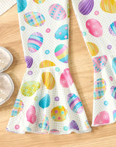 Easter Egg Flare Overalls