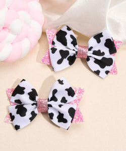 Pink Cow Bows
