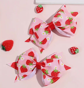 Strawberry & Daisy Bows
