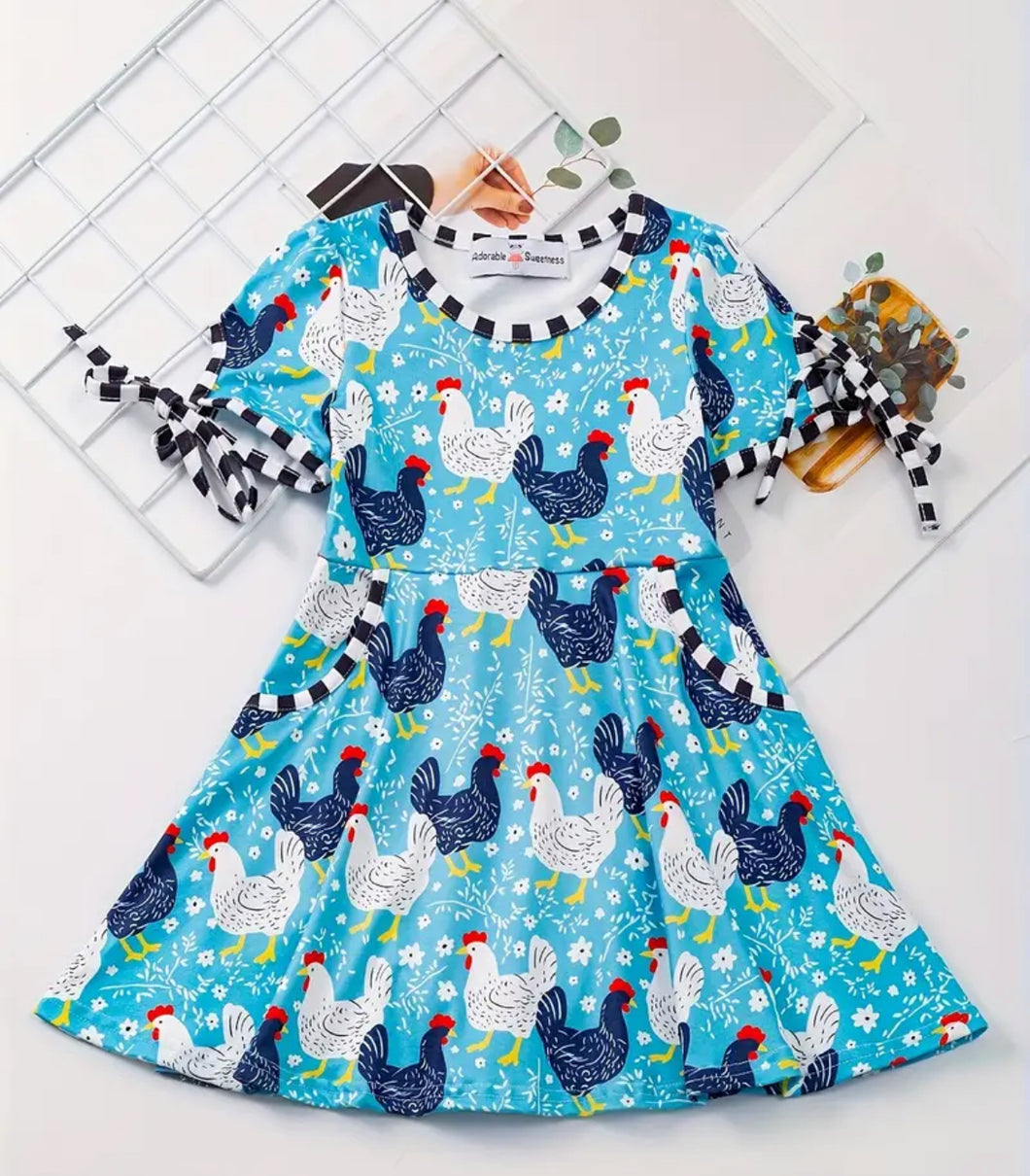 Checkered Chicken Dress