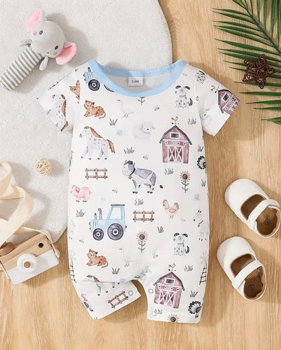 Watercolor Farm Onesie