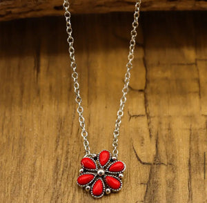 Small Flower Cluster Necklace