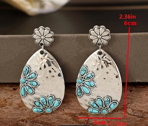 Flower Embellished Earrings