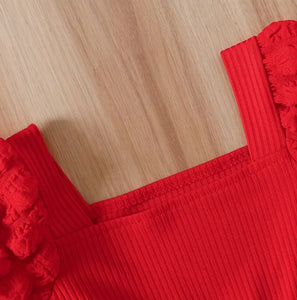 Puffed Sleeve Short Jumpsuit