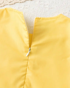 Yellow Side Bow Dress