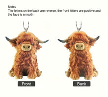 Load image into Gallery viewer, Highland Cow Car Charm