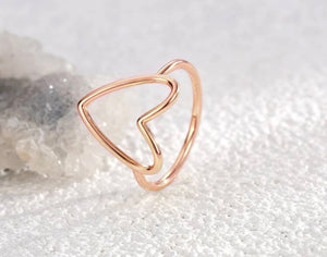 Open heart ring