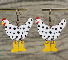 Load image into Gallery viewer, Chicken Dangle earrings