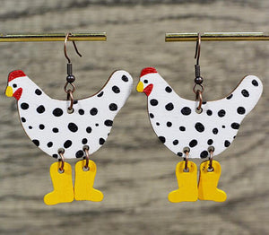 Chicken Dangle earrings