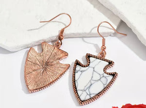 Boho stone earrings