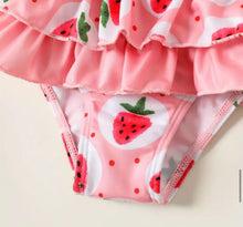 Load image into Gallery viewer, Ruffled Strawberry Swimsuit