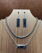 Load image into Gallery viewer, Bar Necklace/Earring Set