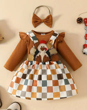 Load image into Gallery viewer, Checkered Turkey Dress