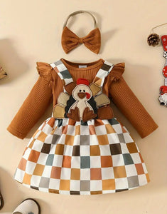 Checkered Turkey Dress