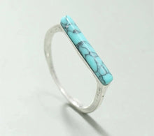 Load image into Gallery viewer, Bar Turquoise ring