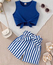 Load image into Gallery viewer, Striped Sleeveless top/Short outfit