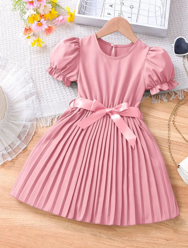 Pink Pleated Dress