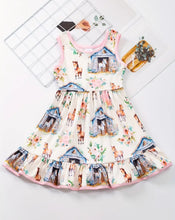 Load image into Gallery viewer, Sleeveless Horse Twirl Dress