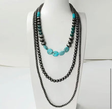 Load image into Gallery viewer, Layered Western Navajo Pearls