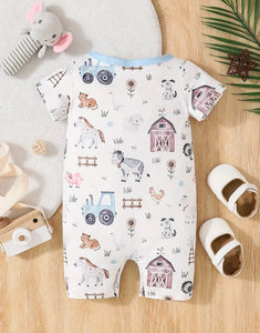 Watercolor Farm Onesie