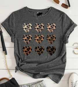 Leopard Heart tee