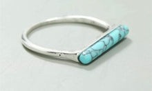 Load image into Gallery viewer, Bar Turquoise ring