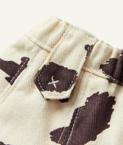 Cow Design Denim Skirt