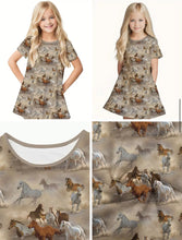 Load image into Gallery viewer, Horse T-Shirt Dress