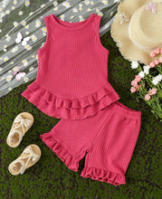 Load image into Gallery viewer, Waffle tank outfit