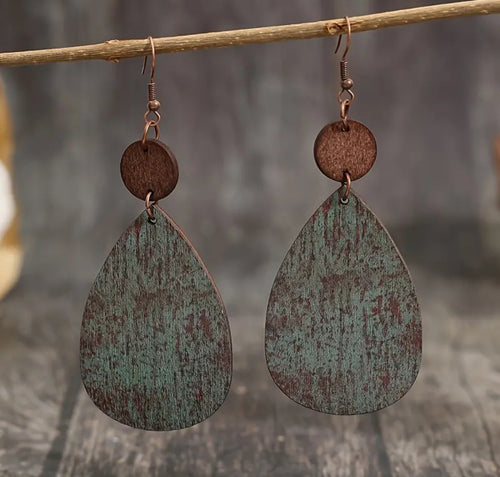 Wooden Hook earrings