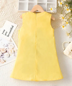 Yellow Side Bow Dress