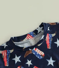 Load image into Gallery viewer, Independence Cowboy Onesie