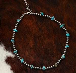Navajo Inspired turquoise Necklace