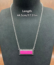 Load image into Gallery viewer, Bar Necklace/Earring Set