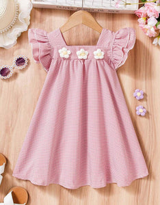 Checkered Doll Dress