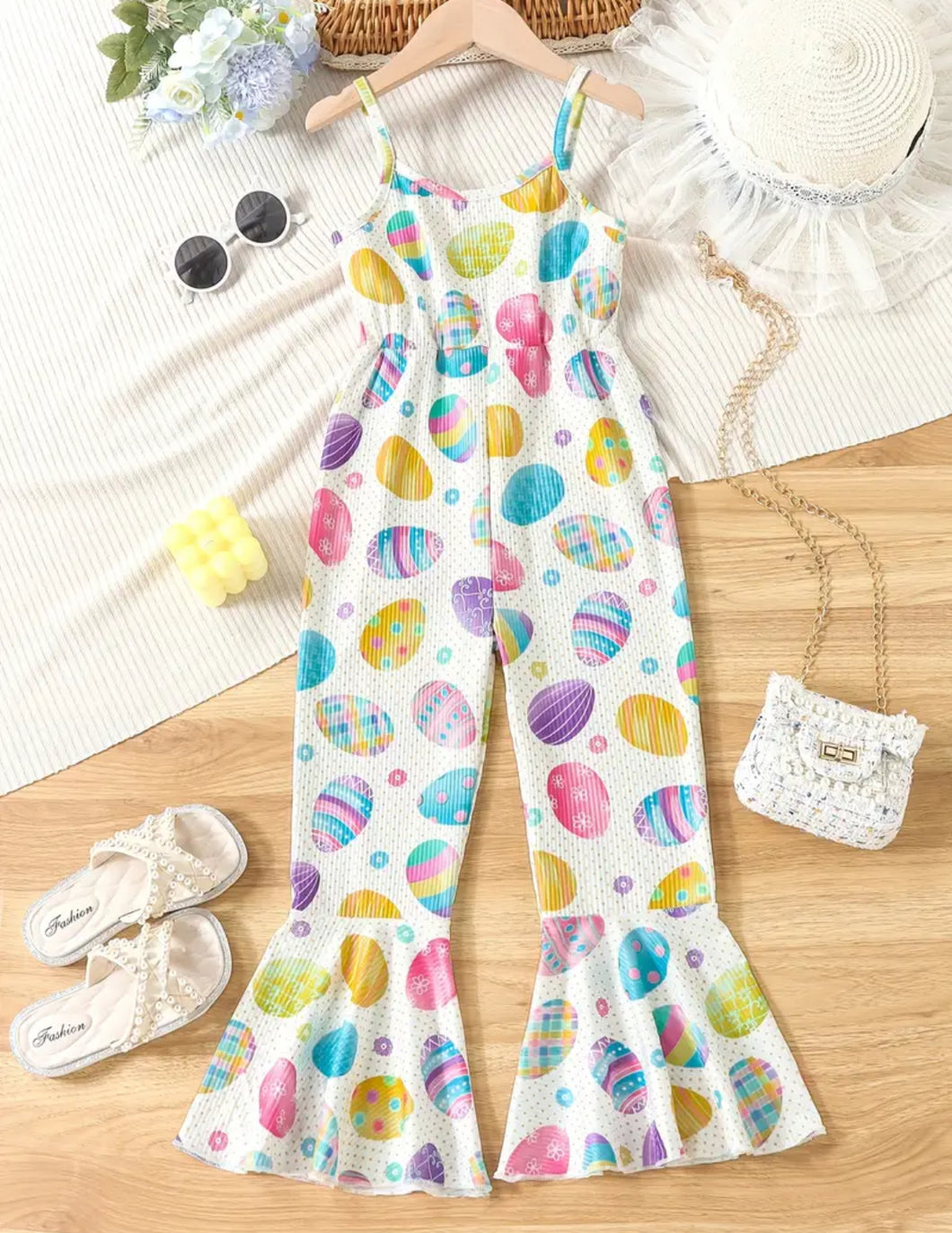 Easter Egg Flare Overalls