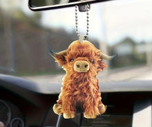 Load image into Gallery viewer, Highland Cow Car Charm