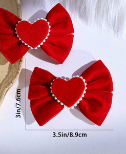 Velvet Heart Bow