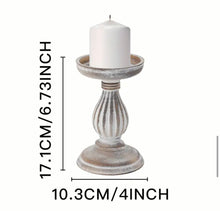 Load image into Gallery viewer, Farmhouse Pedestal Candle Holder